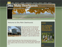 Tablet Screenshot of dhumohrdeerhounds.com